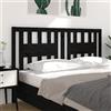 HEFZGDB Testiera per Letto Nera 206x4x100 cm in Legno Massello di Pino Testiere Letto Matrimoniale Testiera Letto Una Piazza E Mezza Testata Letto Matrimoniale Spalliera Letto Singolo per Camere Da Letto