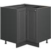Vicco Mobile ad angolo cucina Fame-Line, Antracite-oro rustico, 80.5 cm