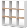 Vicco Scaffale Nove, Rovere bianco/dorato, 107.2 x 107.8 cm