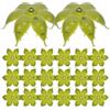Gogogmee 50 Pezzi Calici Floreali Artificiali in Plastica Verde per Decorazioni DIY Facili da Usare Stelo, Accessori Decorativi per Fiori Finti e Progetti Creativi
