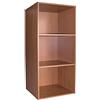 AntonaShop 3 ripiani Libreria Colorata Componibile Modulare Legno MDF Laminato Mobile Scaffale (Ciliegio)