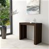VE.CA.s.r.l. VE.CA-ITALY TAVOLO CONSOLLE ALLUNGABILE FINO A 3 MT, IN DIVERSE COLORAZIONI, ARREDO CUCINA, ARREDO CASA (WENGE)