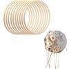 Raypontia Confezione da 10 anelli in legno per artigianato, 30,5 cm, acchiappasogni, anelli in , anelli in legno, macramè, acchiappasogni, anelli in legno, anelli in , anelli per