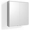 Vicco Specchio contenitore bagno Roy, Bianco, 60 x 68 cm, adatto per montaggio a parete e compatibile con la serie Roy