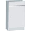Giordanoshop Mobile 1 Ante 1 Cassetto 46x80x34 cm Bianco Lisco