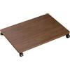 Generico Carrello Piano Con Rotelle, Compatto E, 45x30x6,2 Cm, Supporto Per Stampante Da Scrivania Nder, Ripiano Mobile Per Stampante Sotto La Scrivania, Con 4 Ruote Girevoli, Per L'organizzazione