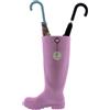 CR CERAMICA RAMBLEÑA CERAMICA RAMBLENA | Portaombrelli Stivale decorato Rosa Chiaro Modello 12 | 30x14x46 cm