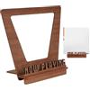 Generic Supporto per dischi in vinile - Espositore per album in legno, stile retrò, organizer per dischi LP, libreria da scrivania, sala musica, bar, studio, appartamento, elegante e decorativo per album e