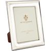 SEC OF FLORENCE 7185/13x18 Cornice Portafoto in Argento Massiccio 925 con Retro in Legno Mogano