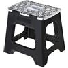 VIGAR Compatto Sgabello Pieghevole per Adulti, 32 cm, Sgabello Pieghevole Portatile Antiscivolo per Casa, Cucina, Bagno, Campeggio, Doccia, Supporta Fino a 150 kg, Rococco on Top