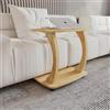 sugodesign Tavolino Divano con rotelle, Piccolo tavolo da salotto, Tavolino da caffè in stil elegante, Piccolo tavolo per soggiorno, Superficie ideale per laptop, tazze, (Aspetto rovere)