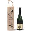 Generico ''Papà sei il migliore del mondo'' Set Regalo per Papà, Bottiglia di Vino con Scatola in Legno Etichetta Personalizzata con Foto Idea regalo festa del Papà Babbo Festa dei nonni Natale