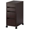 Ikea Micke - Cassettiera su ruote, 35 x 75 cm, colore: marrone scuro