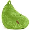 Green Bean© Peluche Beanbag 60x45x45cm - Cuscino per interni 120L riempimento accogliente e lavabile - Cuscino da pavimento pouf sedia sgabello