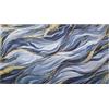 Russo Tessuti Passatoia Tappeto Guida Zerbino Cucina Metraggio Effetto Marmo Marmorizzato Color-Blu-57x380