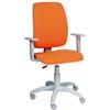 SEDIAOFFICE Paris - Sedia da Ufficio Ergonomica Posturale, Sedia Scrivania Regolabile in: Altezza, Braccioli e Schienale, Poltrona Ufficio Made in Italy (Ruote Parquet, Verde Tessuto)