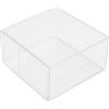 Aurora Store 10x Scatoline quadrate in PVC Trasparente - 15x15x10cm Scatoline portaconfetti bomboniere Feste Matrimonio Compleanno 10 Pezzi