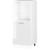 Vicco Mobile per forno da incasso R-Line, Bianco lucido, 60 cm, per la libera combinazione all'interno di sistemi cucina modulari