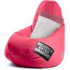 Avalon - Pouf Bambini Jive Deluxe Sfoderabile Super Resistente, Puff Poltrona per Sedersi Antimacchia, Pouf Sacco in Tessuto Antistrappo Impermeabile e Lavabile, Made in Italy(68x107cm-Fucsia)