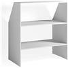 Vicco Scaffale per tetti spioventi, Bianco, 90 x 100 cm | per riporre scatole e libri sotto tetti spioventi