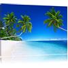 Pixxprint Palme sopra Il Mare Stampa su Tela 100x70 cm Artistica murale