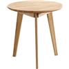 forestalk Tavolo da pranzo rotondo, tavolo da cucina rotondo, piccolo tavolo da pranzo in legno di faggio, tavolo da cucina, tavolo da cucina, tavolo in legno, stile retrò moderno per la sala da pranzo