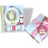D A N A E FRAGRANZE ITALIANE Bomboniera Profumatore Ovale in Polvere di Marmo e Legno, 10x8 cm, Completa di Scatola Regalo e Fragranza, per cresima Bambino Bambina (Cresima)