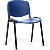 Next Day Office Chairs Sedia impilabile iso delle sedie dell'ufficio di giorno successivo poli struttura nera blu senza braccia