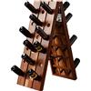 Casaria Portavini 36 Bottiglie in Legno di Acacia 87x 55x 39 cm Cantina Cucina Soggiorno Portabottiglie Botte Scaffale Rustico