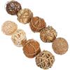 Ciieeo 9 Palline Decorative in Intrecciata di Rattan Rustico per Centrotavola e Riempitivo Vaso, Resistenti ai Danni Uso Prolungato, Perfette per Varie Occasioni Stile Casuale