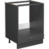 Vicco Mobile per forno da incasso Fame-Line, Antracite-oro rustico, 60 cm senza piano di lavoro, per la combinazione con altri moduli della serie Fame-Line