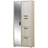 Robuschi 3610OLM Armadio Montato a ribalta, 2 + 3 ante spessore 16mm, con portascarpe, scocca spessa 25mm, 75,3L x 175H x 33P, finitura Olmo