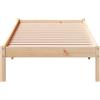 HEFZGDB Letto Extra Lungo senza Materasso 90x220 cm in Legno di Pino Struttura Letto Singolo Letto Matrimoniale Struttura Letto Matrimoniale Letti Matrimoniale per Camera Da Letto Camera Degli Ospiti