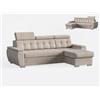 Robin Inspire Divano Angolare Convertibile Divano Letto Universale Sinistra O Destra A Forma Di L Con Spazio Di Archiviazione In Tessuto Easy Clean 240 x 165 x 87 cm Cremoso Tosaro