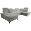 Robin Inspire Divano Angolare Con Funzione Letto Convertibile 2 Casette A Forma Di U Libero Profondità Del Sedile Altezza Dello Schienale Regolabile Neo 343 x 210 x 90 cm A Destra Grigio