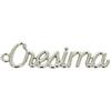 Confettando Set 36 Pezzi Applicazione Scritta CRESIMA Argento Lunghezza 4,5 CM