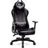 DIABLO X-Horn Sedia da Gaming Ufficio Braccioli 3D Design Ergonomico Collo/Cuscino Lombare Finta Pelle Meccanismo Oscillante Nero King (XL)