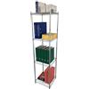 Generico Scaffale in metallo cromato 180cm, con 4 ripiani