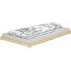Erst-Holz Tre varianti di futon giapponese una piazza e mezza 120x200 in Pino laccato V-60.47K-12Doghe in assi di legno rigide e materasso