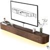 Conslika Mensola TV galleggiante con luci a LED supporto TV a parete con credenza e 2 cassetti consolle multimediale in legno con ampio scaffale sotto la TV(B,180 * 20 * 30cm)