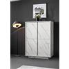 Web Convenienza Madia con 4 Ante Made in Italy - Credenza Contenitore Collezione Carrara per Soggiorno Cucina Ingresso Sala da Pranzo Mobile Design moderno originale Marmo Bianco