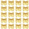 Aurora Store 144 x Mini Papillon Oro Mis. 5 x 5,5 cm per Albero di Natale Decorazioni Archi Fiocchi per pacchi Regalo, Coccarde Fiocchetti per Albero di Natale Decorazione addobbo Natalizio