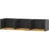 Vicco Mensola Tomy, Antracite/Rovere dorato, 90 x 20 cm