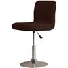 Mswborml Elasticizzato Coperture per Sgabelli da Bar 2/4 Pezzi, Estensibile Coprisgabello da Bar con Schienale Fodere per Sgabelli da Bar Cucina Pranzo Girevoli Copertura Sgabello Bar,Marrone,2PCS