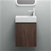 Mai & Mai Mobile Bagno Sospeso46x26x63cm, Mobile da Bagno con Cassetto Include Lavabo, Rovere marrone, Seria Pisa02