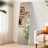 CLP GrandeSpecchio Gurnee da Appoggio e Parete in Uno, Cornice in Metallo a Figura Intera, Colore:Bianco (Opaco), Dimensioni:140x40 cm