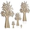Aurora Store Albero della Vita in legno h. 50 cm Decorazione a Forma di Albero dei desideri, in Legno, Espositore bijoux, per tableau Matrimonio,Comunione, segnaposto Natale e lavoretti bomboniere Fai da Te
