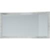Vladon Specchio Lima, Specchio da Parete con Cornice Moderna, Bianco Lucido (110 x 52 cm)