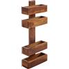 FineBuy Portagiornale Legno Massiccio Sheesham 30x72x10 cm Portagiornali | Portariviste Porta Giornali Moderno | Porta riviste da Parete