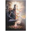 GNKIO Spiritual Art Shiva Shakti Shiva Art Lord Shiva - Stampa artistica da parete su tela, motivo: famiglia moderna, dimensioni: 50 x 75 cm